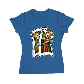 Tricou adler dama card albastru azuriu