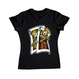 Tricou adler dama card negru