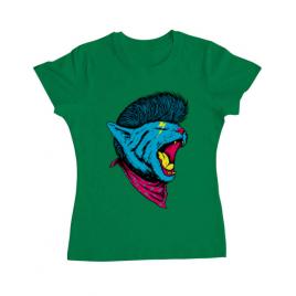 Tricou adler dama cat punk verde mediu