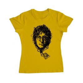 Tricou adler dama imagine cassette galben
