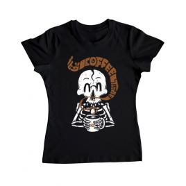Tricou adler dama its coffee time negru