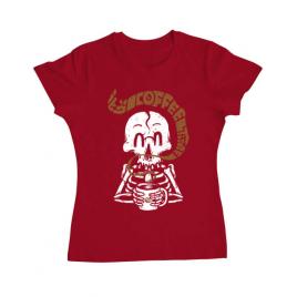 Tricou adler dama its coffee time rosu