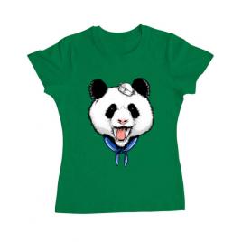 Tricou adler dama panda sailor verde mediu