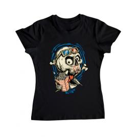Tricou adler dama skull movie negru