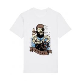 Tricou stanley stella barbat adventure of the sea alb