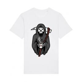 Tricou stanley stella barbat coffee reaper alb