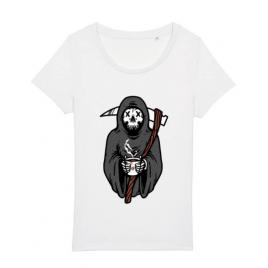 Tricou stanley stella dama coffee reaper alb