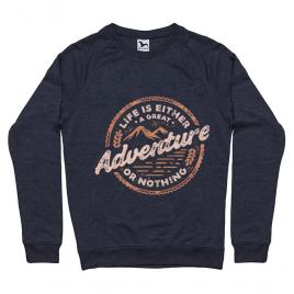 Bluza adler barbat adventure or nothing denim inchis