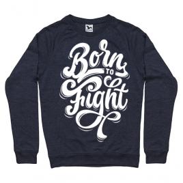 Bluza adler barbat born to fight denim inchis