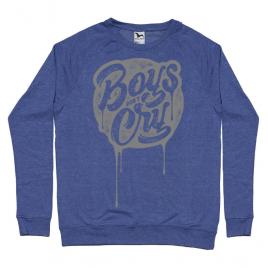 Bluza adler barbat boys dont cry albastru melanj