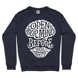Bluza adler barbat open your mind denim inchis