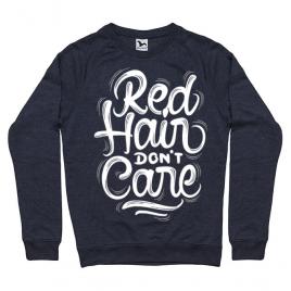 Bluza adler barbat red hair dont care denim inchis
