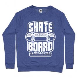 Bluza adler barbat skate board albastru melanj