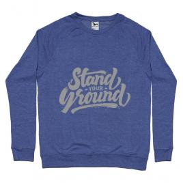 Bluza adler barbat stand your ground albastru melanj