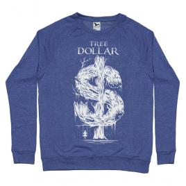 Bluza adler barbat tree dollar albastru melanj
