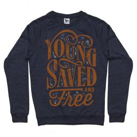 Bluza adler barbat young saved and free denim inchis