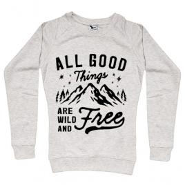 Bluza adler dama all good things are wild and free migdala melanj