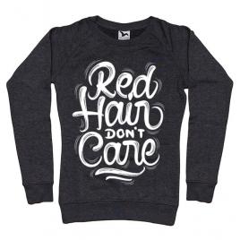 Bluza adler dama red hair dont care negru melanj