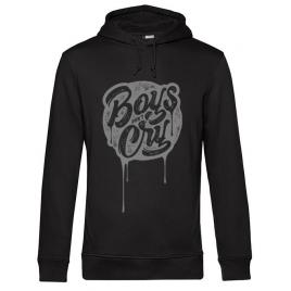 Hoodie barbat cu gluga boys dont cry negru