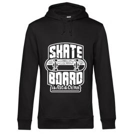 Hoodie barbat cu gluga skate board negru