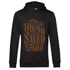 Hoodie barbat cu gluga young saved and free negru