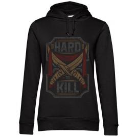 Hoodie dama cu gluga hard to kill negru