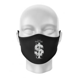 Masca personalizata reutilizabila tree dollar negru