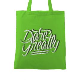 Sacosa din panza dare greatly verde mar