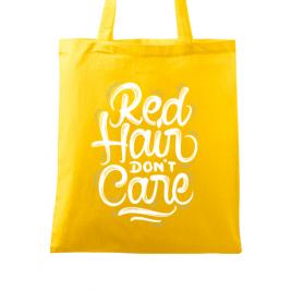 Sacosa din panza red hair dont care galben