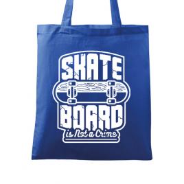 Sacosa din panza skate board albastru regal
