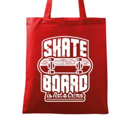 Sacosa din panza skate board rosu