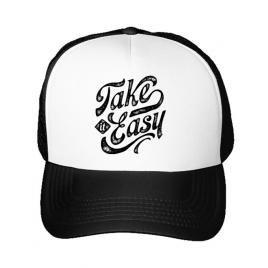 Sapca personalizata take it easy alb