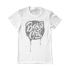 Tricou adler barbat boys dont cry alb