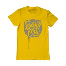 Tricou adler barbat boys dont cry galben