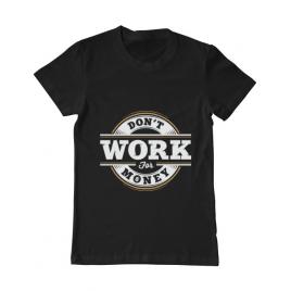 Tricou adler barbat dont work for money negru