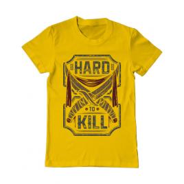 Tricou adler barbat hard to kill galben