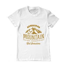 Tricou adler barbat its not the mountain we conquer alb