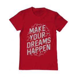 Tricou adler barbat make your dreams happen rosu