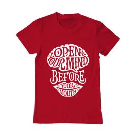 Tricou adler barbat open your mind rosu