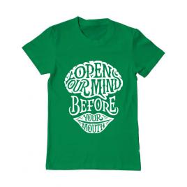 Tricou adler barbat open your mind verde mediu