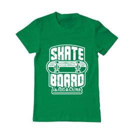 Tricou adler barbat skate board verde mediu