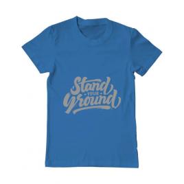 Tricou adler barbat stand your ground albastru azuriu