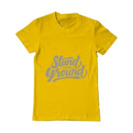 Tricou adler barbat stand your ground galben