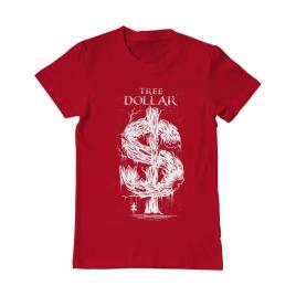 Tricou adler barbat tree dollar rosu