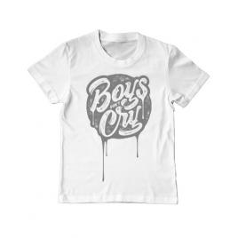 Tricou adler copil boys dont cry alb