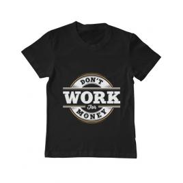 Tricou adler copil dont work for money negru