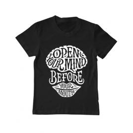 Tricou adler copil open your mind negru