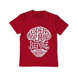 Tricou adler copil open your mind rosu