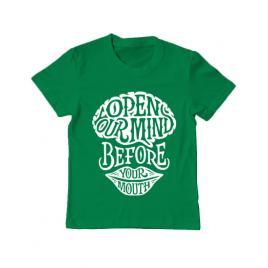 Tricou adler copil open your mind verde mediu
