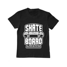 Tricou adler copil skate board negru